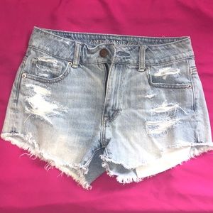American Eagle high waisted jean shorts!